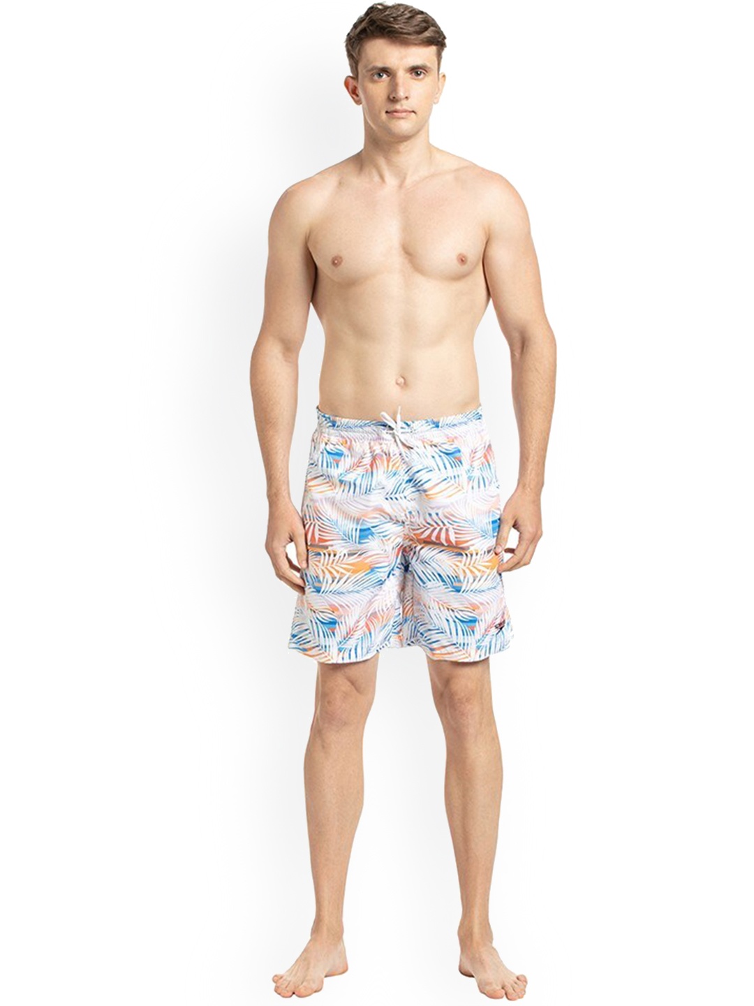 

Speedo Men Blue Printed Am Essential Vintage 18 Ws Swim Bottoms