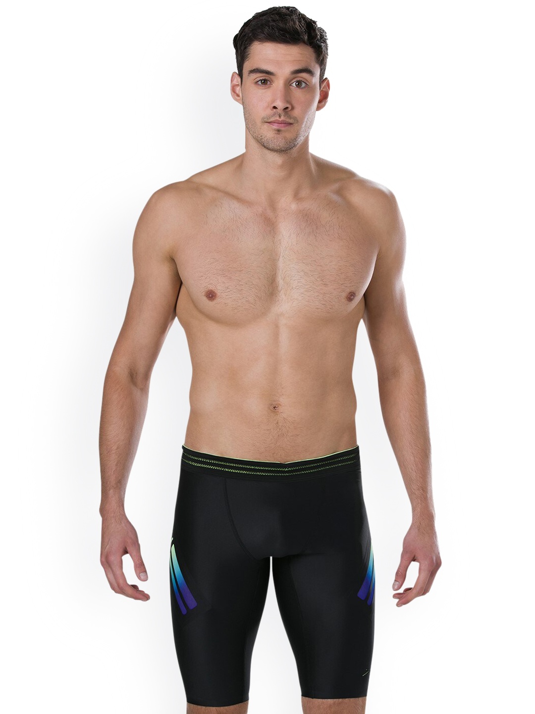 

Speedo Men Black Solid Swim Shorts
