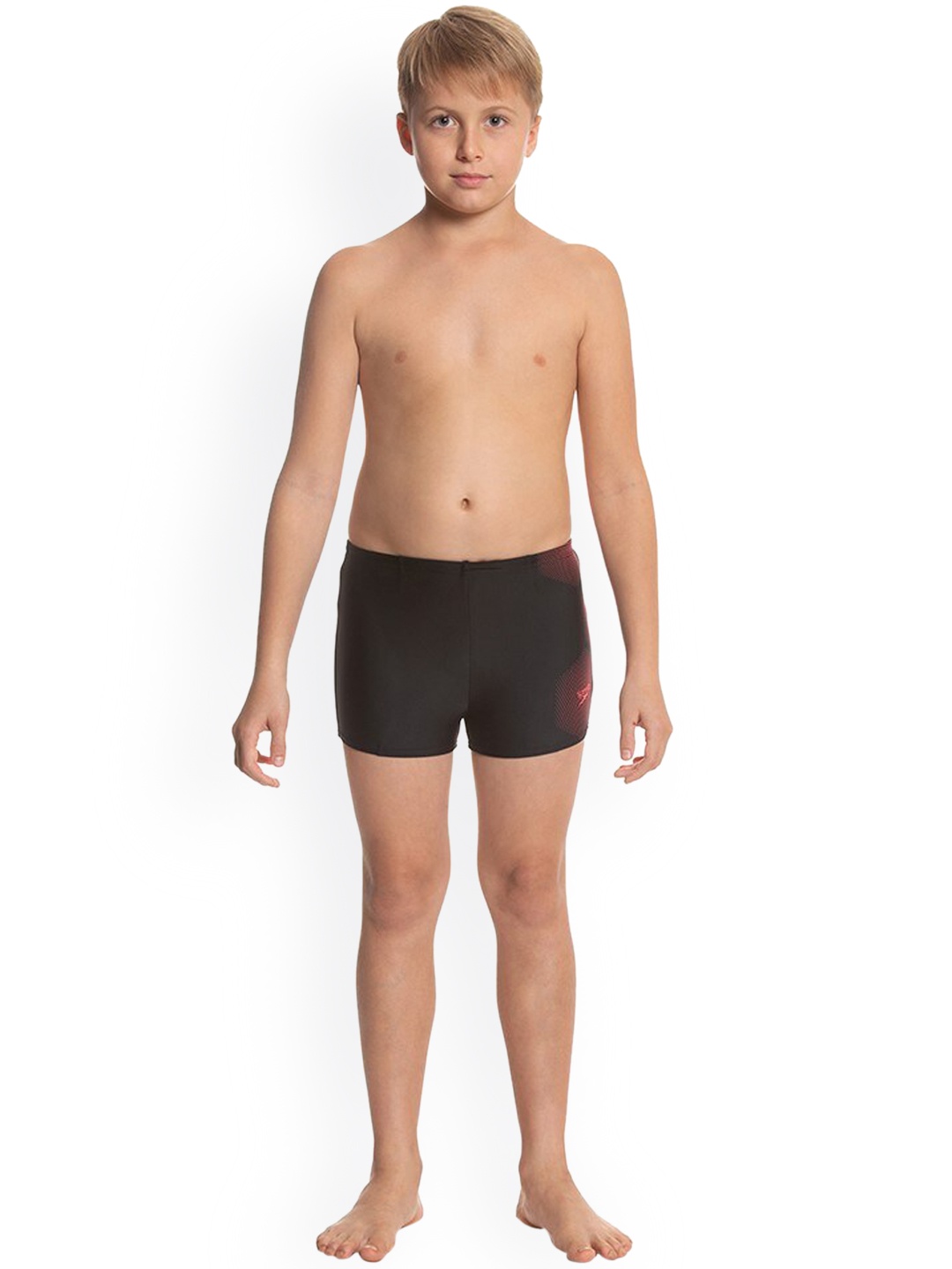 

Speedo Boys Black Solid Swim Bottoms