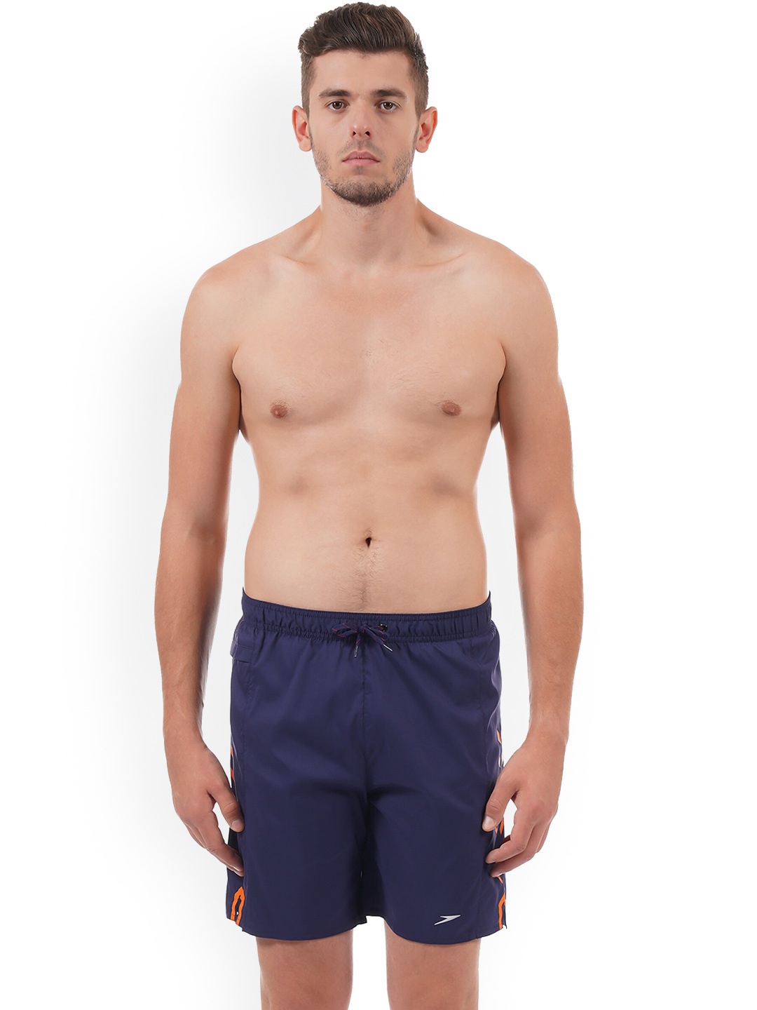 

Speedo Men Navy-Blue Solid Swim Bottoms