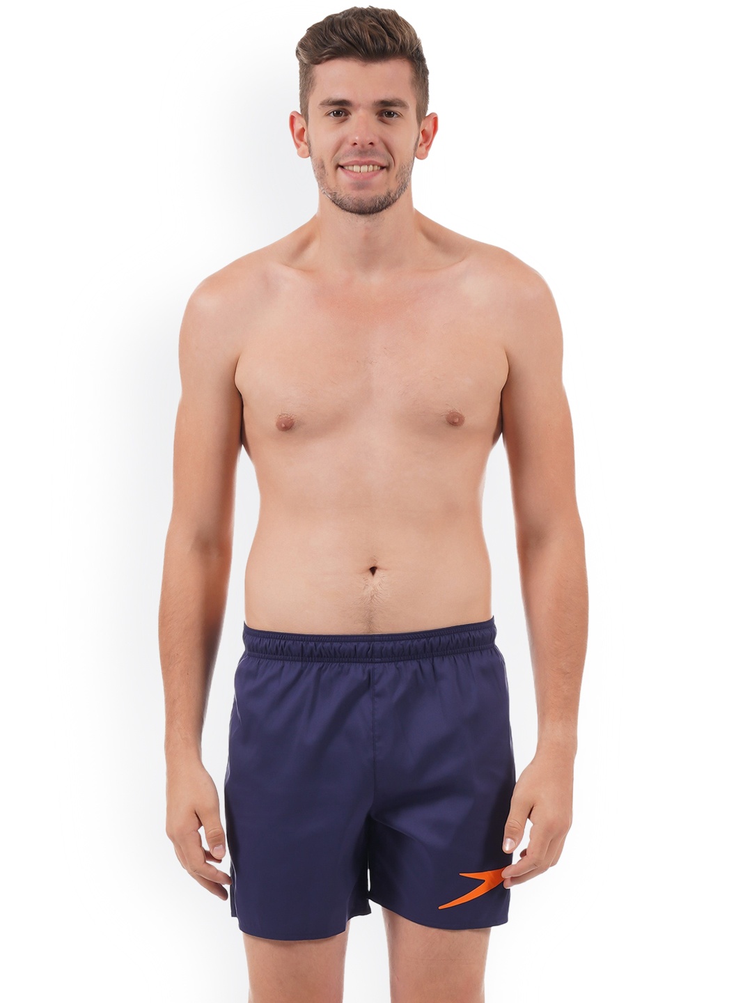 

Speedo Men Navy Blue Solid Swim Bottom