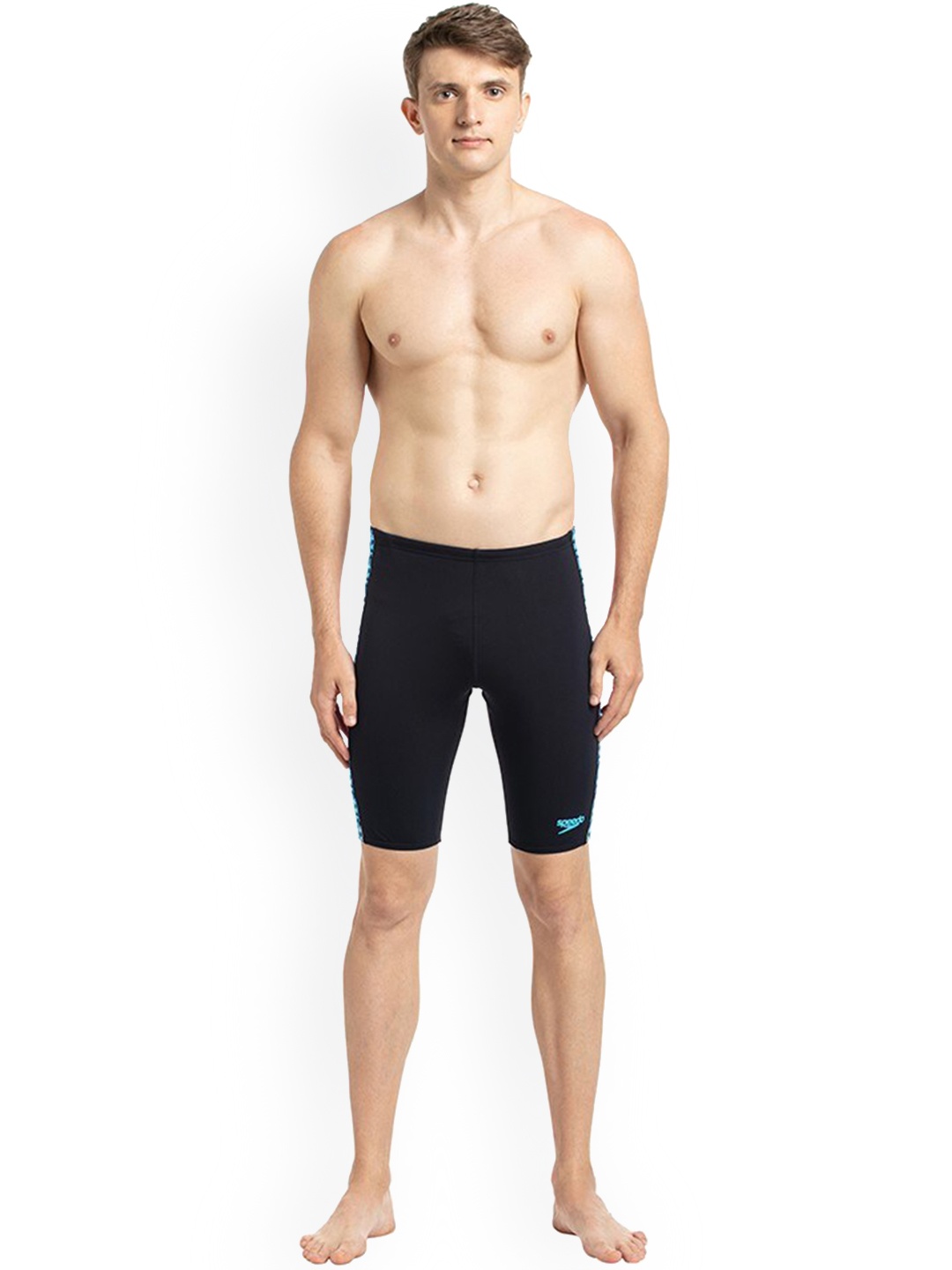 

Speedo Men Navy Blue Solid Swim Shorts