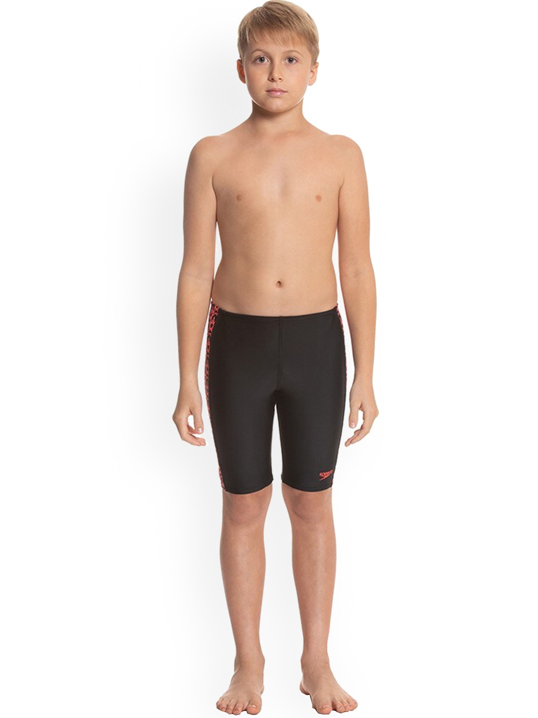 

Speedo Boys Black Solid Jm Boomstar Splice Jammer Swim Bottoms