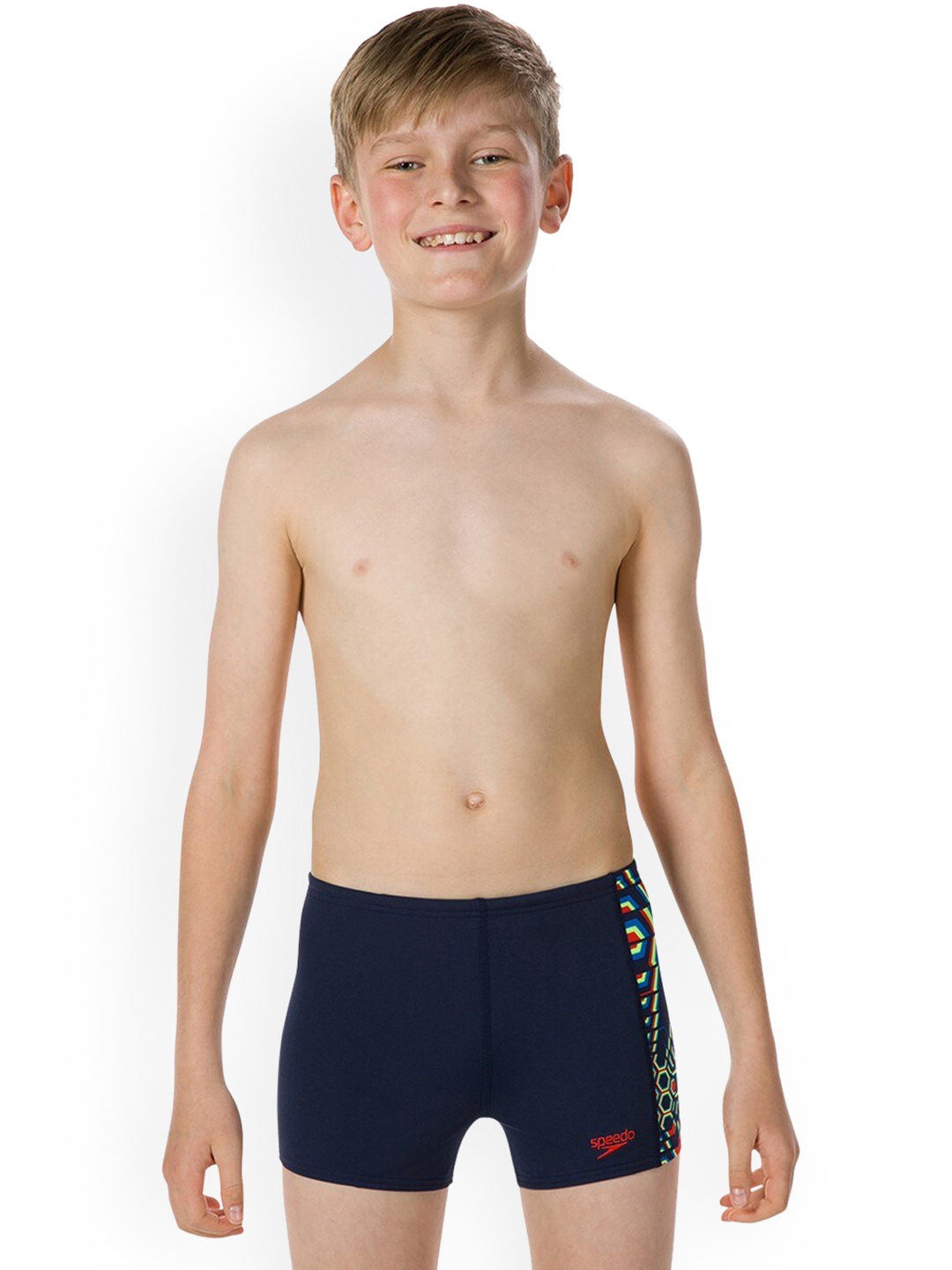 

Speedo Boys Navy Blue Printed Swim Shorts