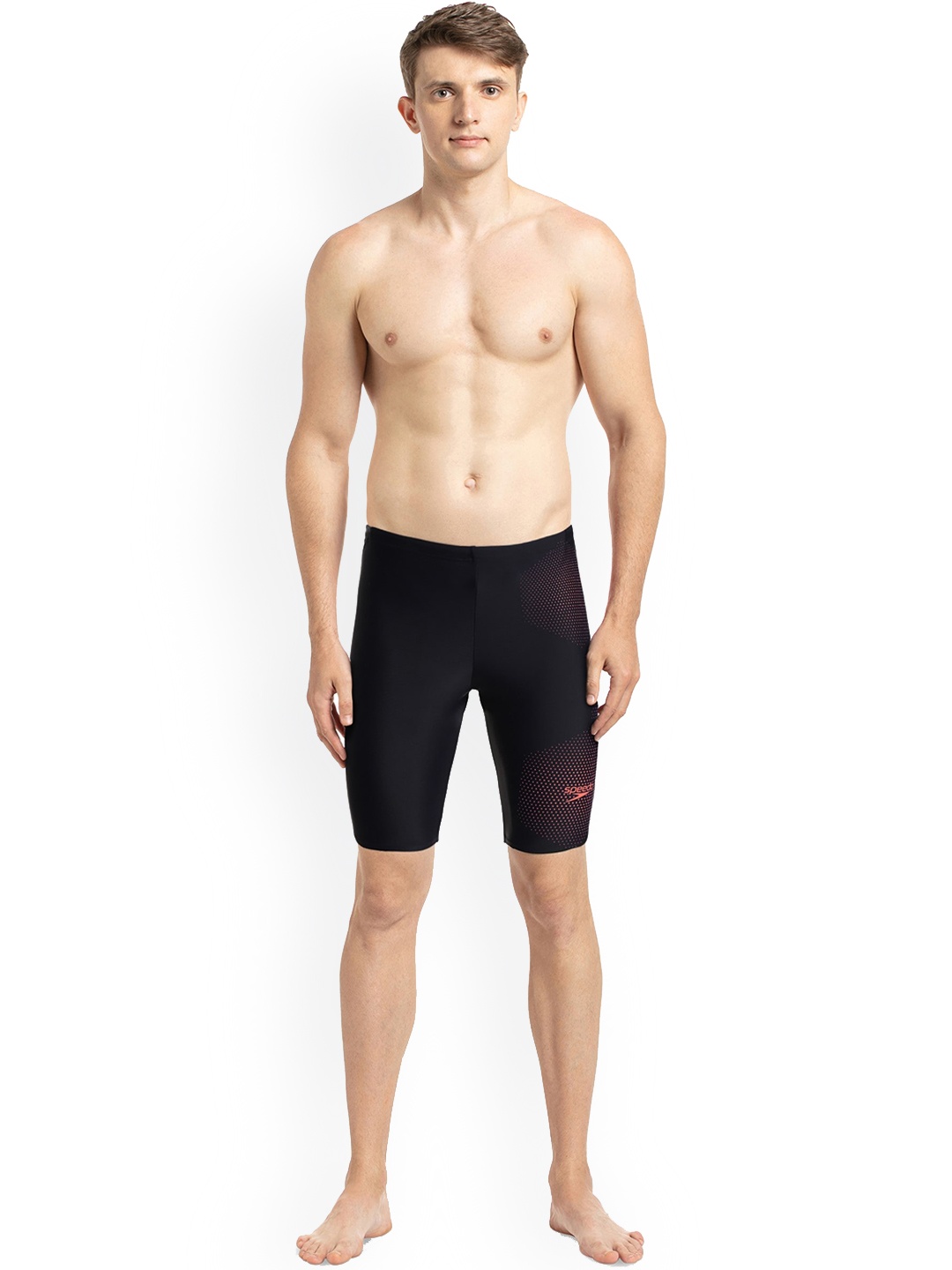 

Speedo Men Black Solid Swim Bottoms