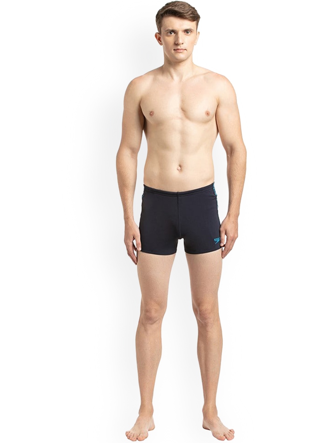

Speedo Men Navy Blue Solid Swim Bottom