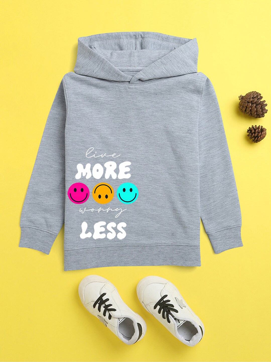 

NUSYL Unisex Kids Printed Hooded Fleece Sweatshirt, Na