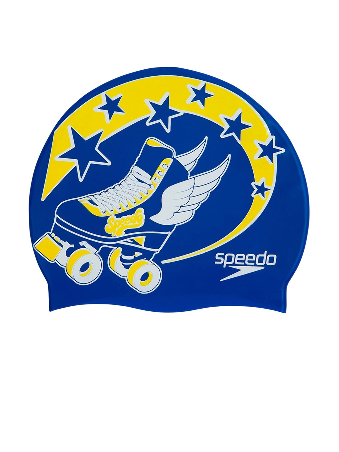 

Speedo Kids Blue Printed Swimming Cap