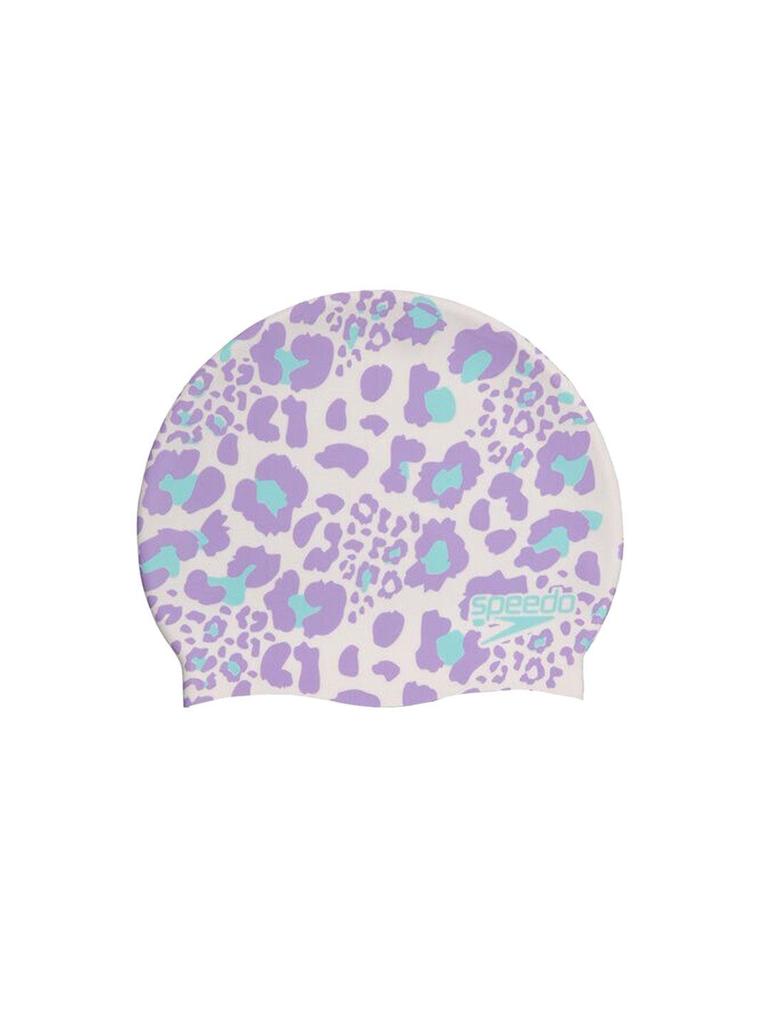 

Speedo Kids White & Blue Printed Swimming Cap