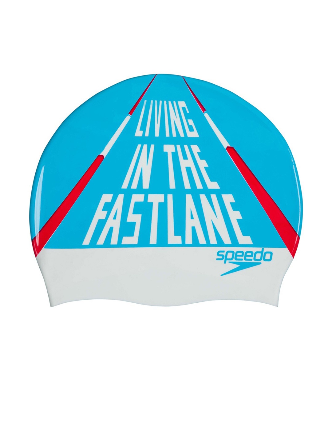

Speedo Blue & White Printed Swimming Cap