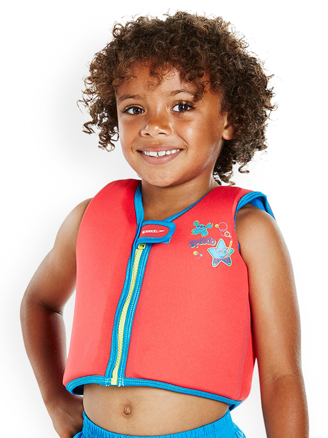 

Speedo Kids Red & Blue Solid Sea Squad Swim Vest