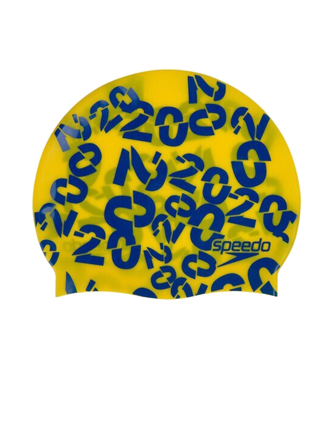 

Speedo Kids Yellow & Blue Printed Swimming Cap
