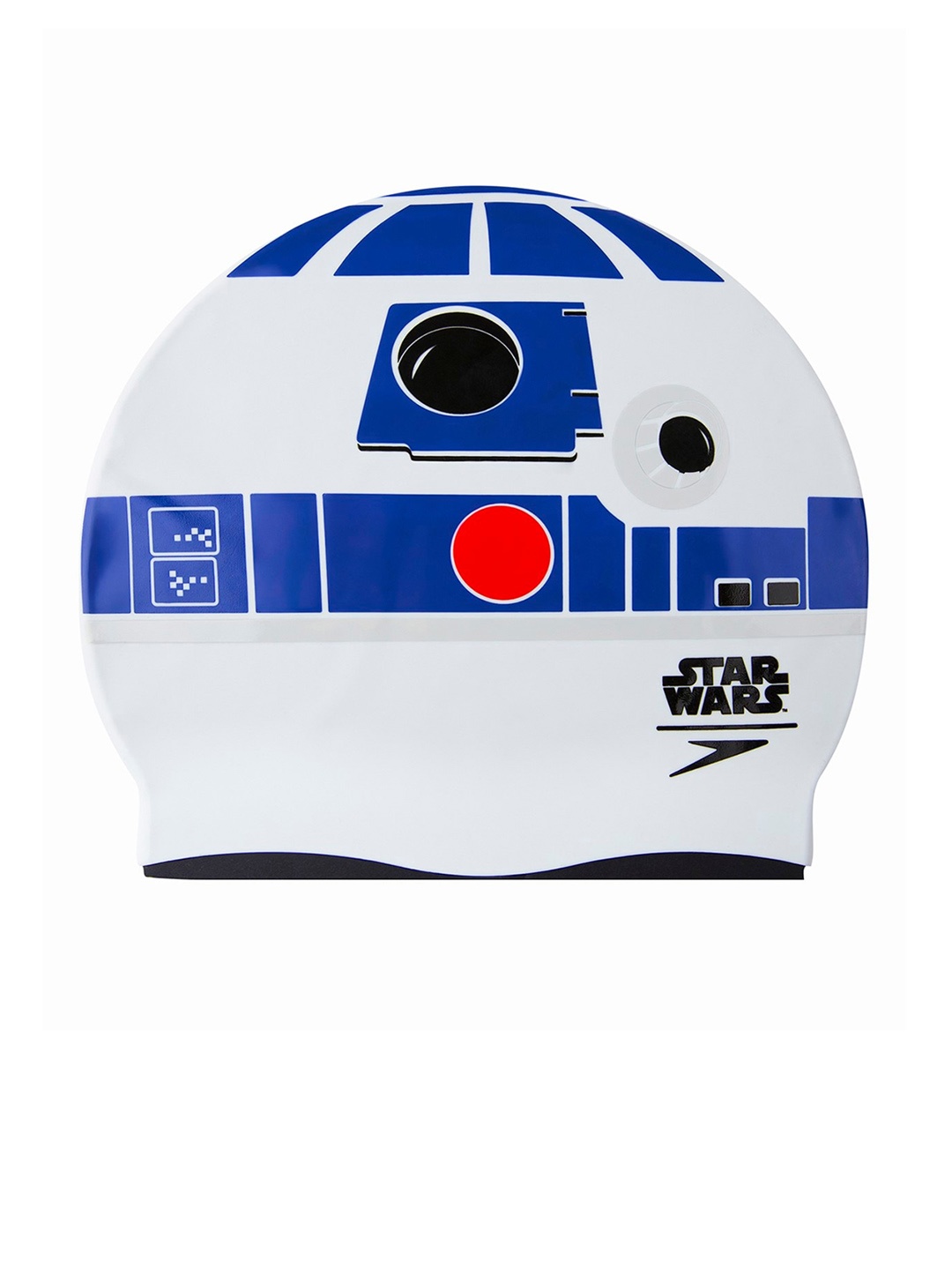 

Speedo Kids White & Blue Printed Swimming Cap