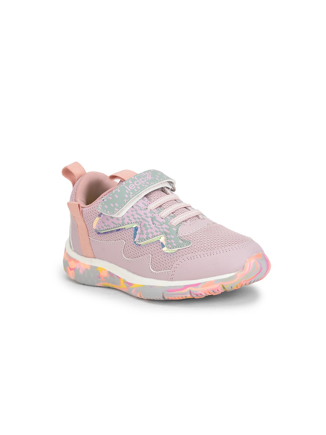 

Liberty Unisex Kids Pink Mesh Walking Non-Marking Shoes