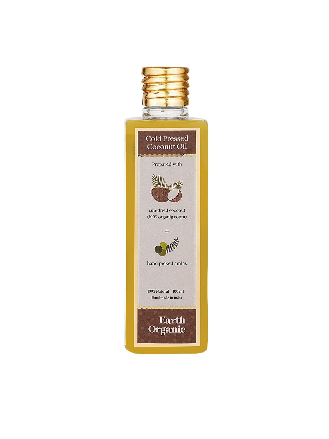 

Earth Organic Pure Coconut Oil With Amla Hair Oil 100 ml, Na