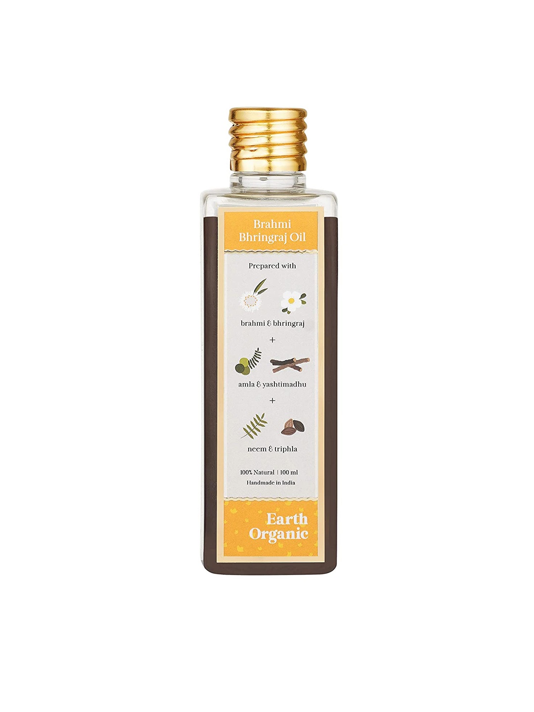 

Earth Organic Brahmi Bhringraj Hair Oil 200ml, Na