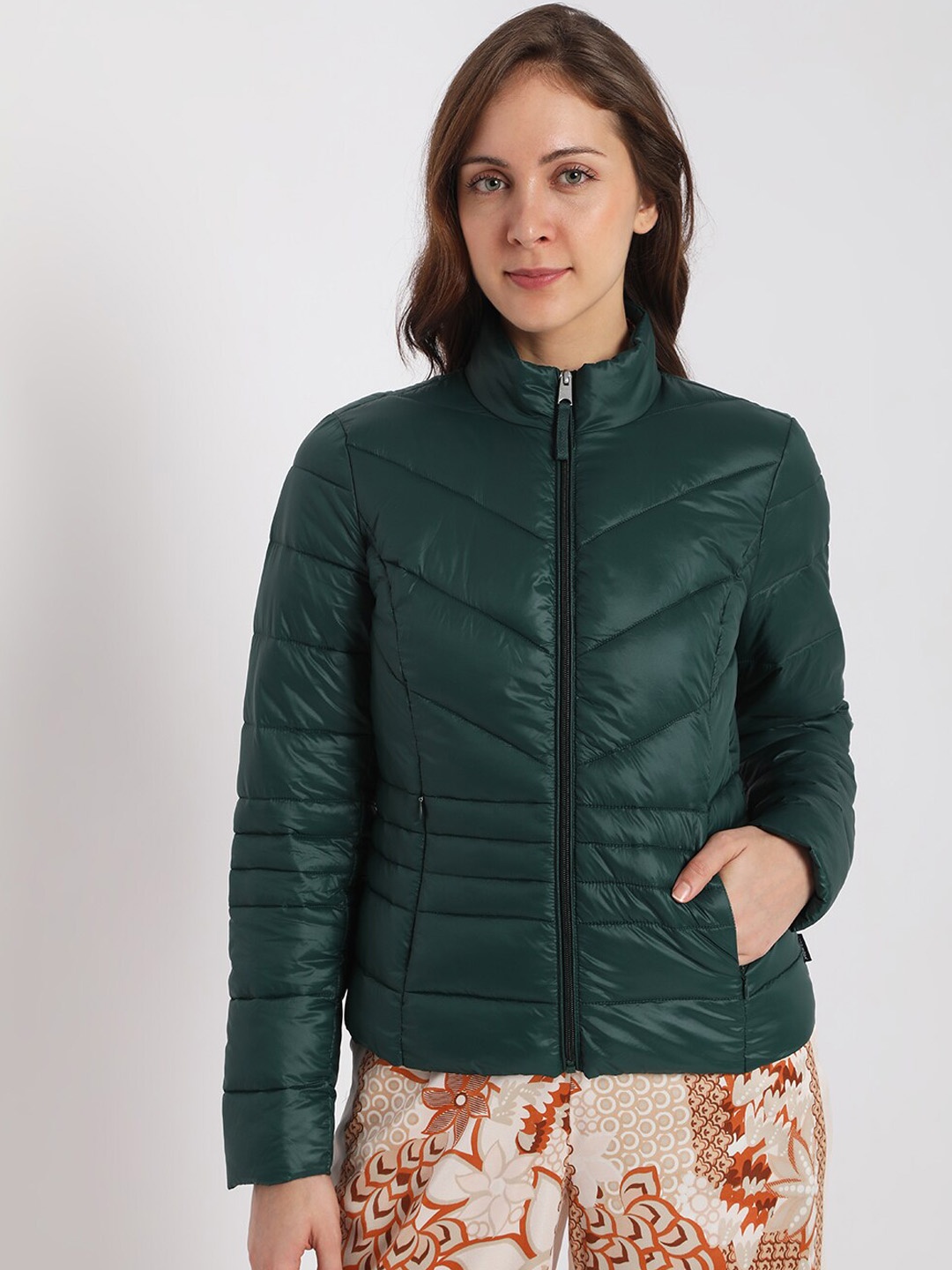 

Vero Moda Women Green Puffer Jacket