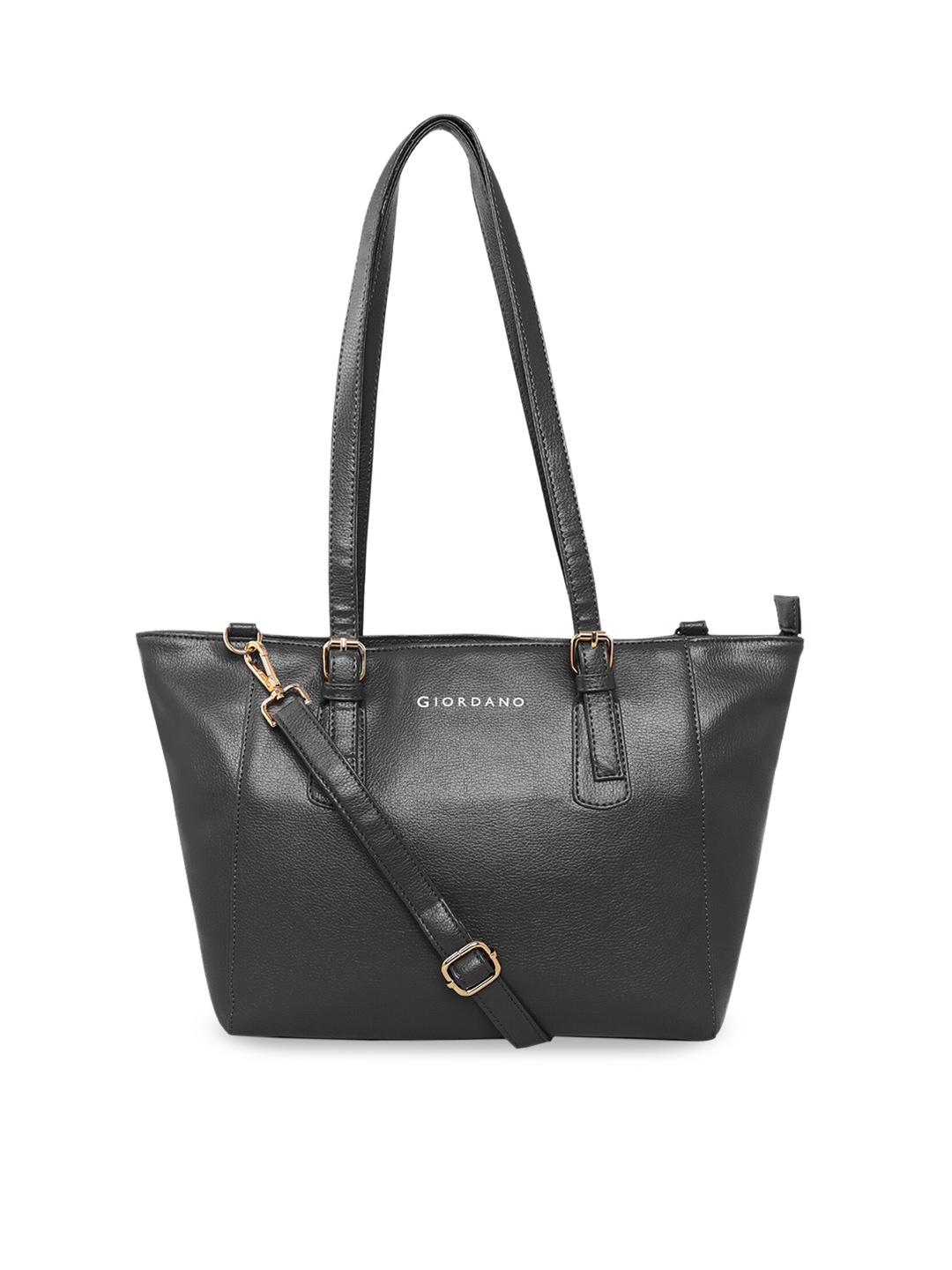 

GIORDANO Black Structured Satchel Bag