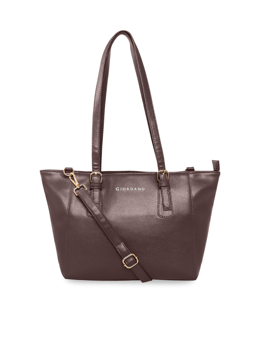 

GIORDANO Brown PU Structured Shoulder Bag