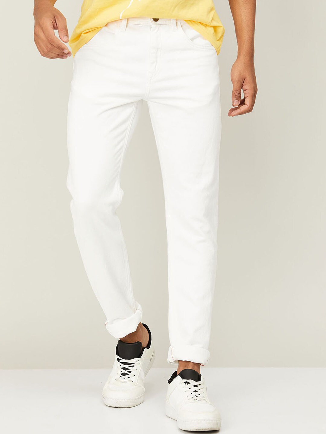 

Forca Men Solid Jeans, White