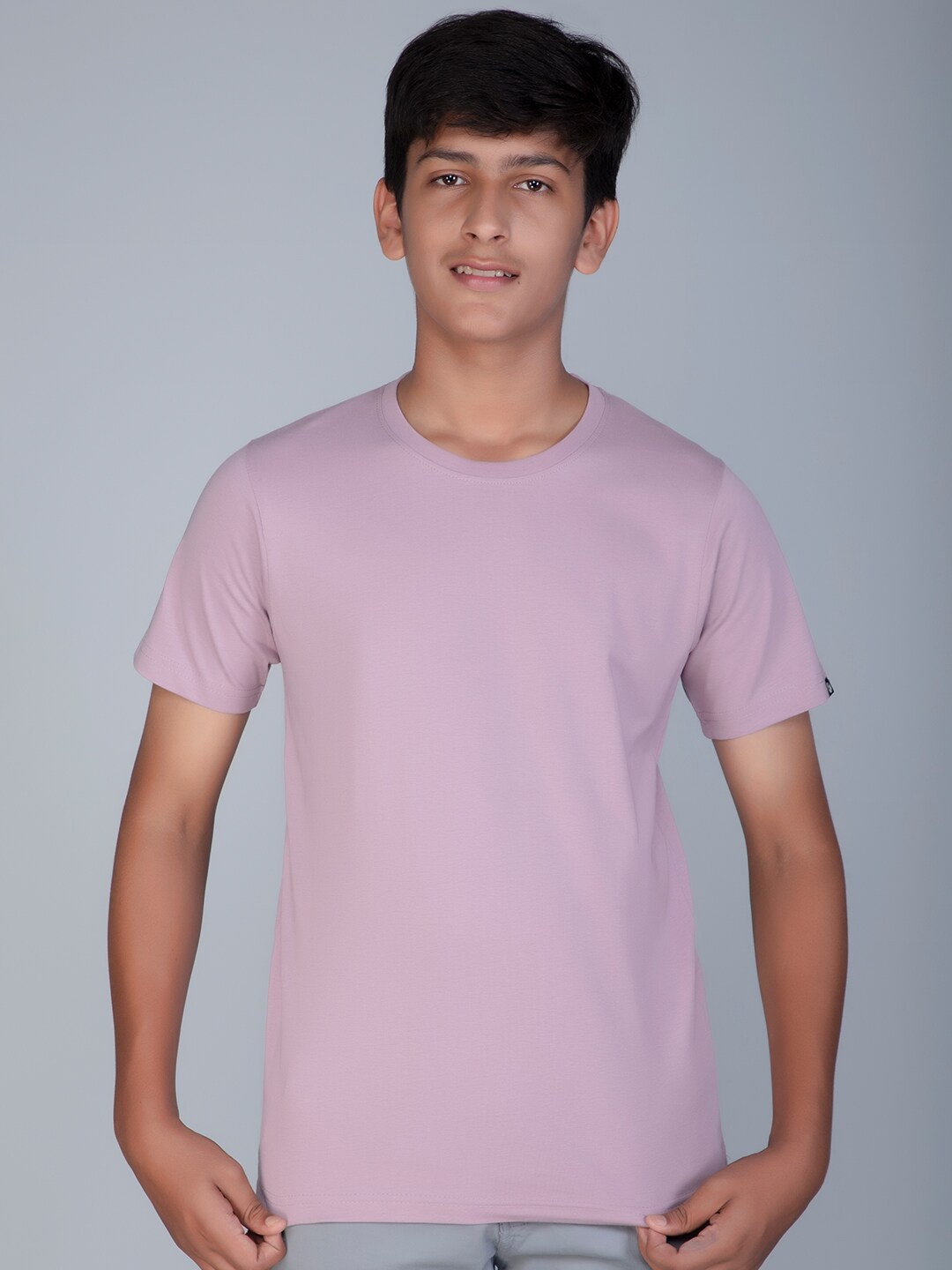 

Teeshut Boys Lavender Pure Cotton T-shirt