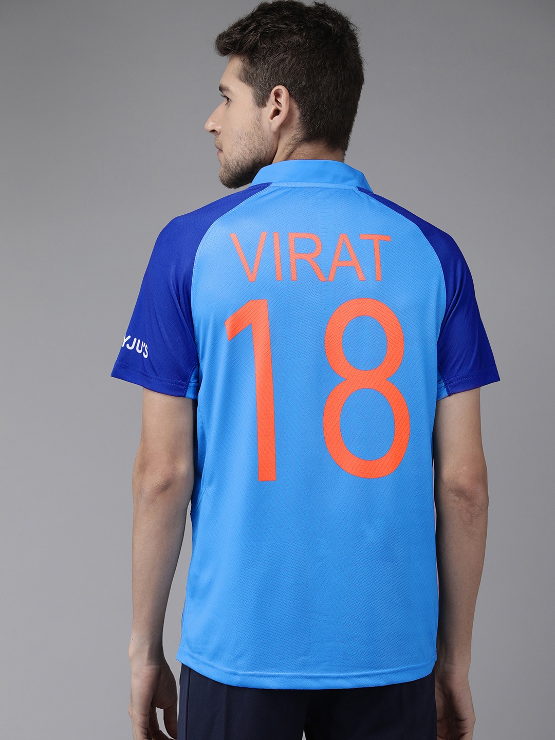 

MPL SPORTS Men Blue Virat Kohli Player Edition India T20 World Cup Jersey T-shirt