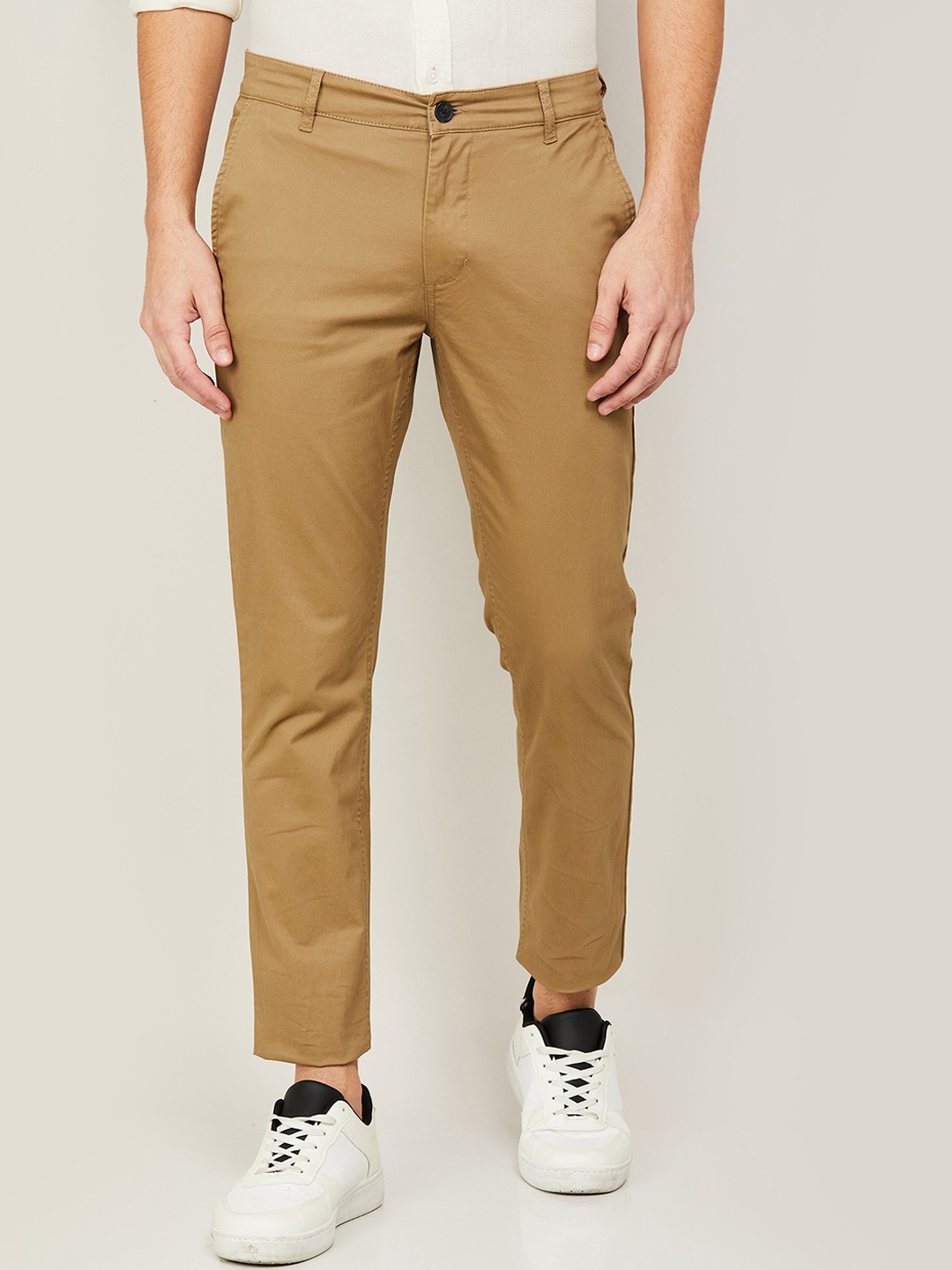 

Fame Forever by Lifestyle Men Khaki Slim Fit Cotton Chinos