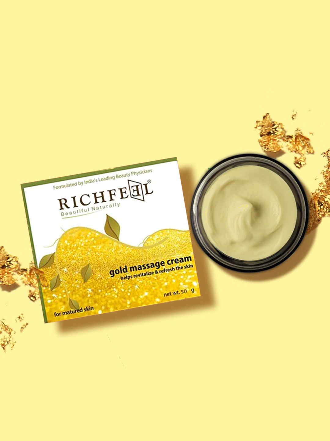 

Richfeel Gold Massage Cream, White
