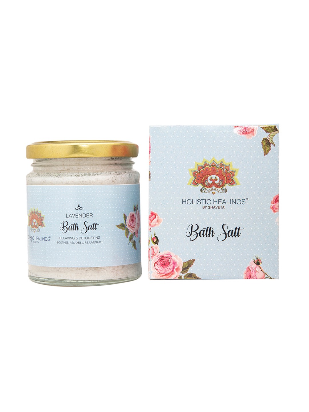 

HOLISTIC HEALINGS BY SHAVETA Lavender Relaxing & Detoxifying Bath Salt 200gm, White