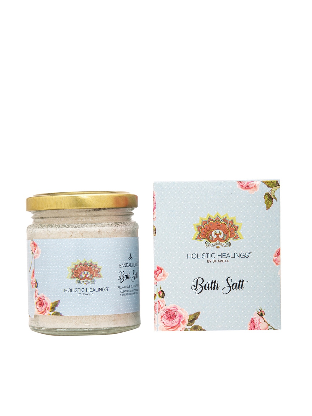 

HOLISTIC HEALINGS BY SHAVETA Sandalwood Relaxing & Detoxifying Bath Salt 200gm, White