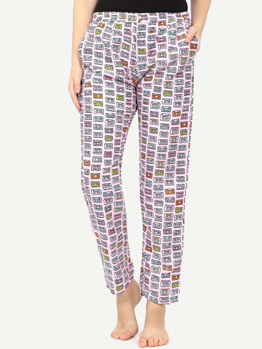 

Sand Dune Women Printed Lounge Pant, Pink