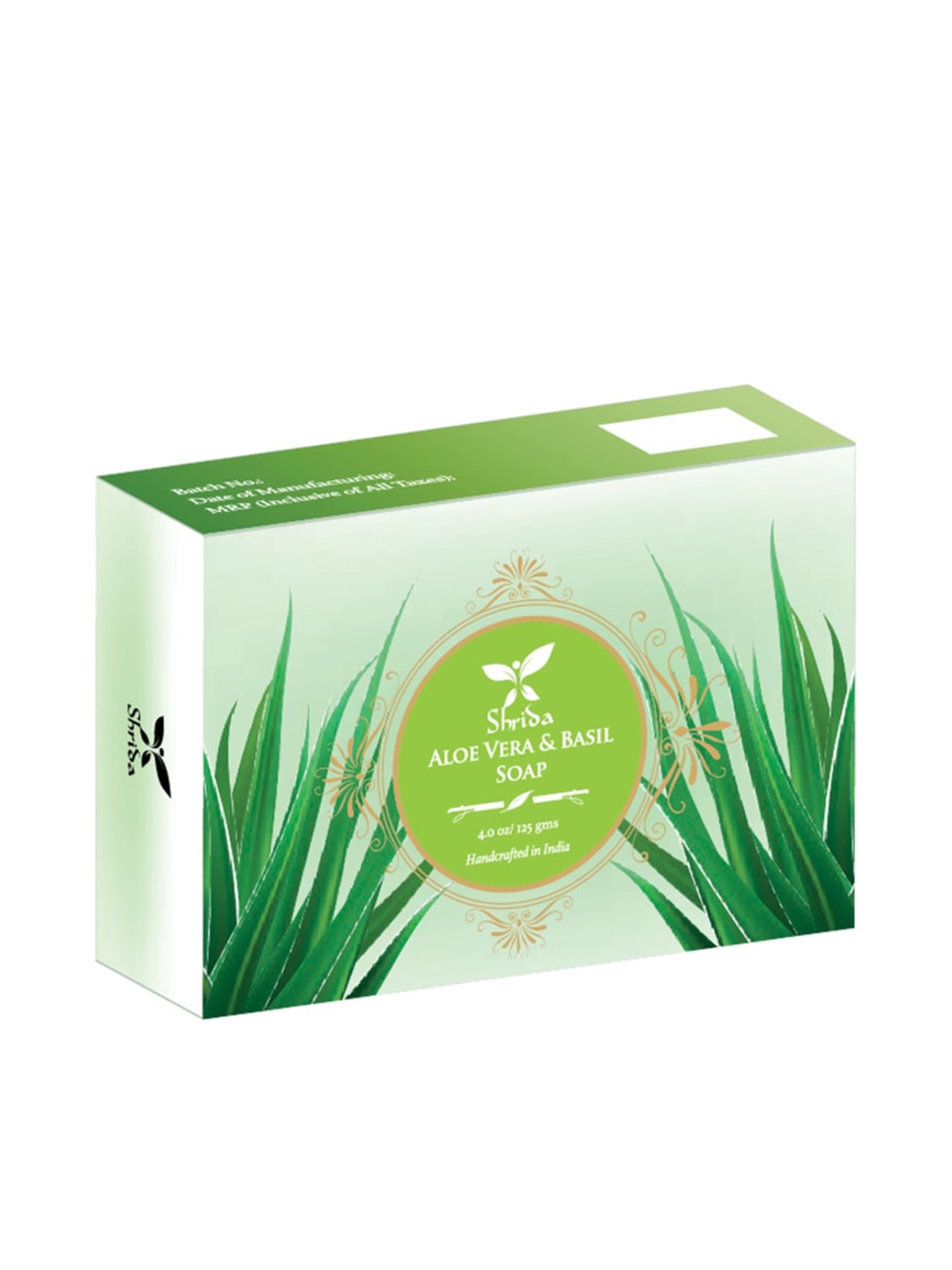 

Shrida Aloe Vera & basil Soap 125gm, Na