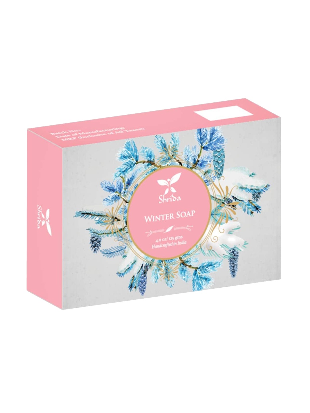 

Shrida Cruelty-Free Handmade Winter Soap - 125 g, Pink
