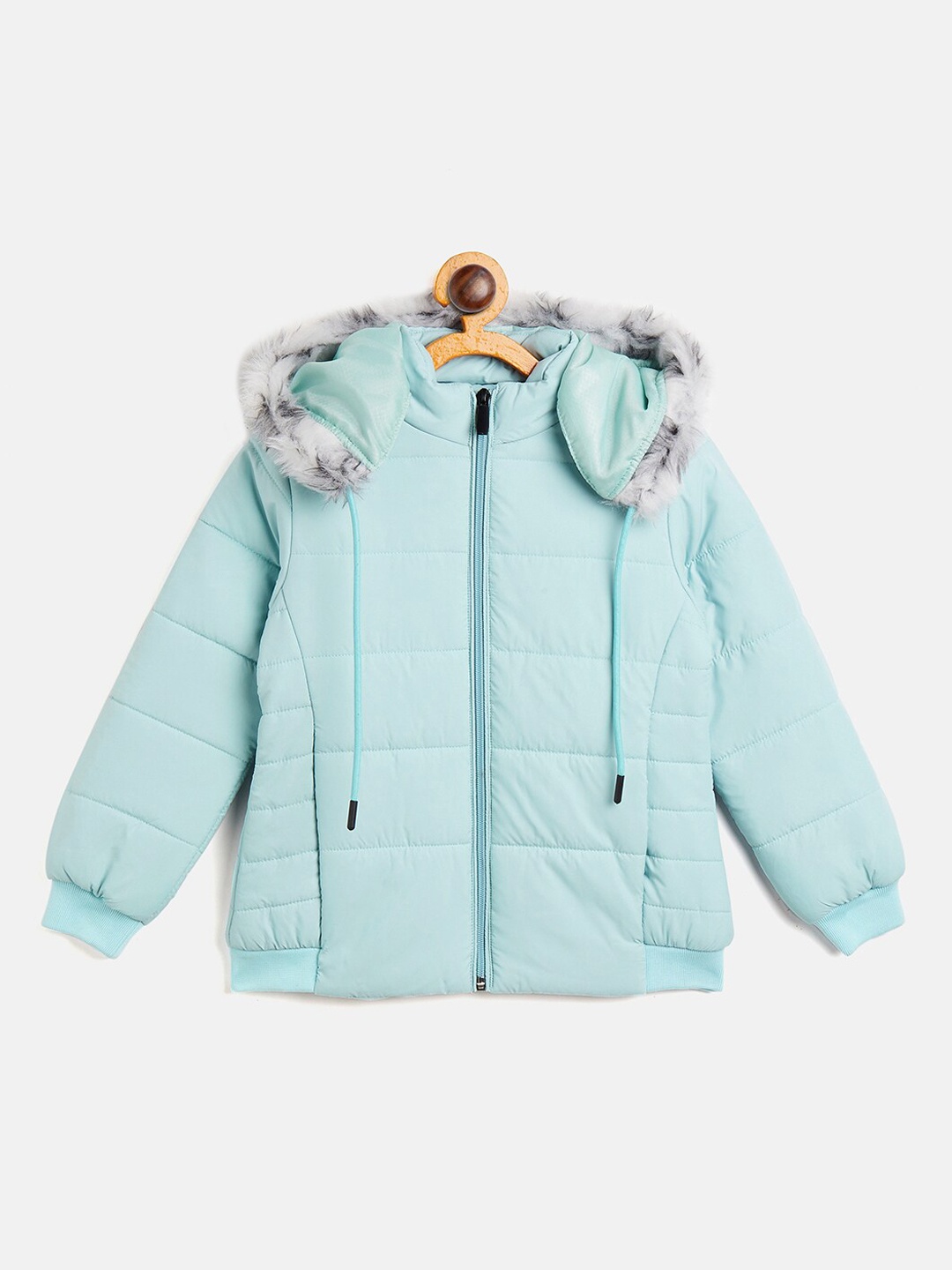 

Camey Teen-Girls Blue Lightweight Hooded Parka Jacket