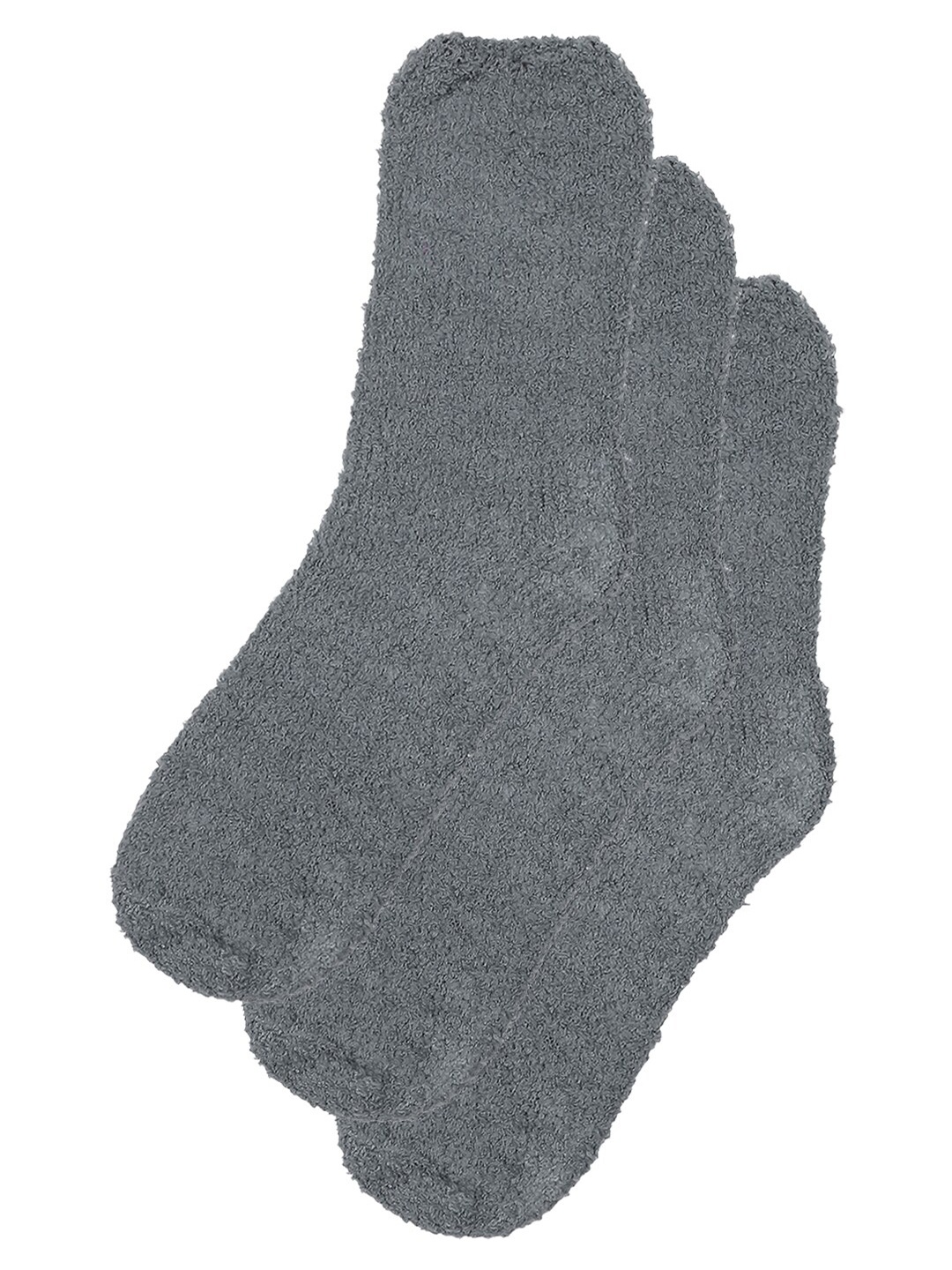 

TOFFCRAFT Men Pack Of 3 Grey Solid Above Ankle Length Socks