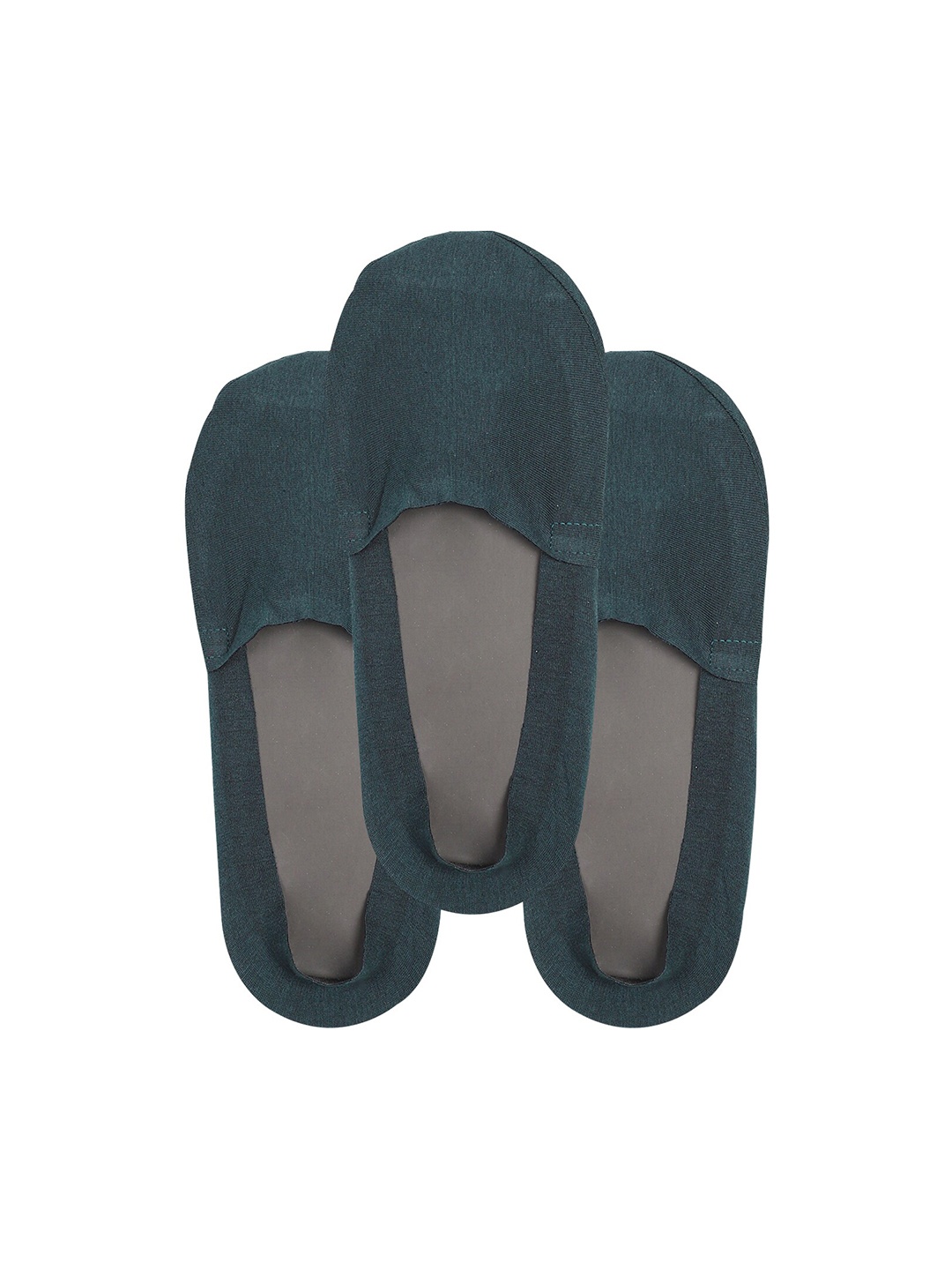 

TOFFCRAFT Men Pack Of 3 Green Solid Shoe Liners