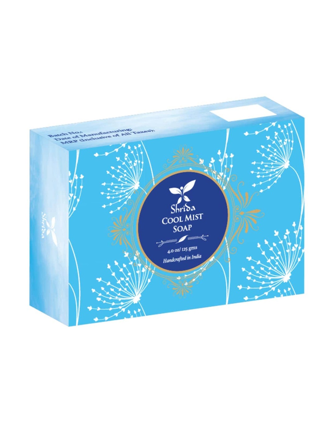 

Shrida Cruelty-Free Handmade Cool Mist Soap - 125 g, Blue