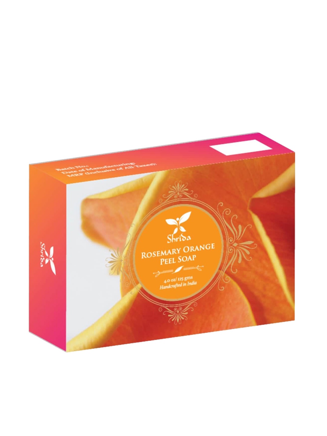 

Shrida Cruelty-Free Handmade Rosemary Orange Peel Soap - 125 g