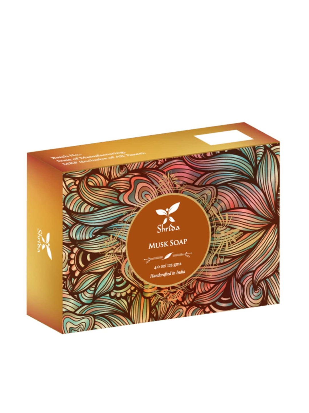 

Shrida Cruelty-Free Handmade Musk Soap - 125 g, Brown