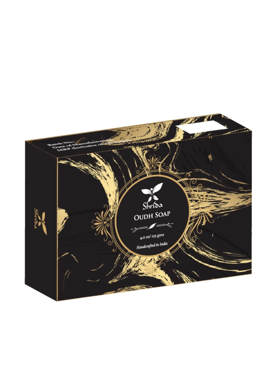 

Shrida Cruelty-Free Handmade Oudh Soap - 125 g, Black