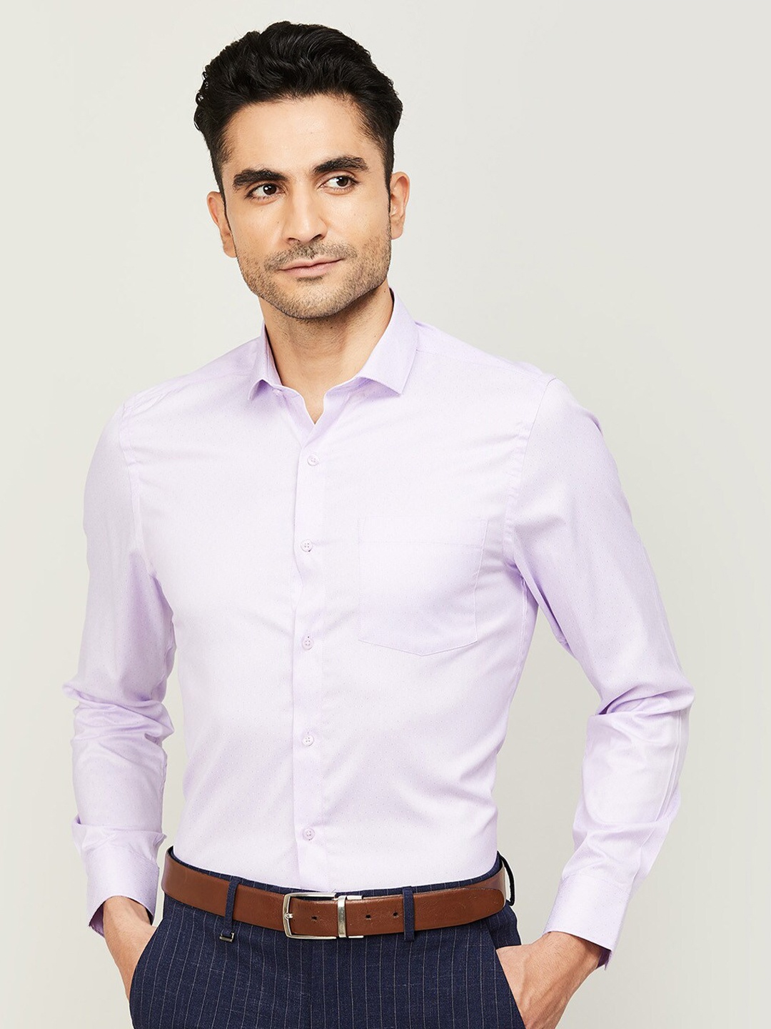 

CODE by Lifestyle Men Blue Slim Fit Formal Shirt