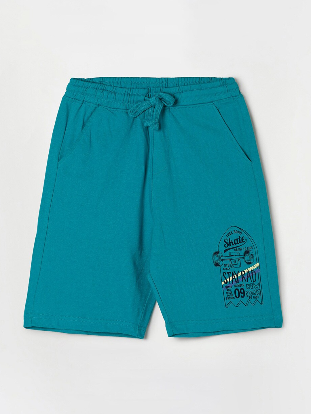 Fame Forever by Lifestyle Boys Green Shorts, Blue