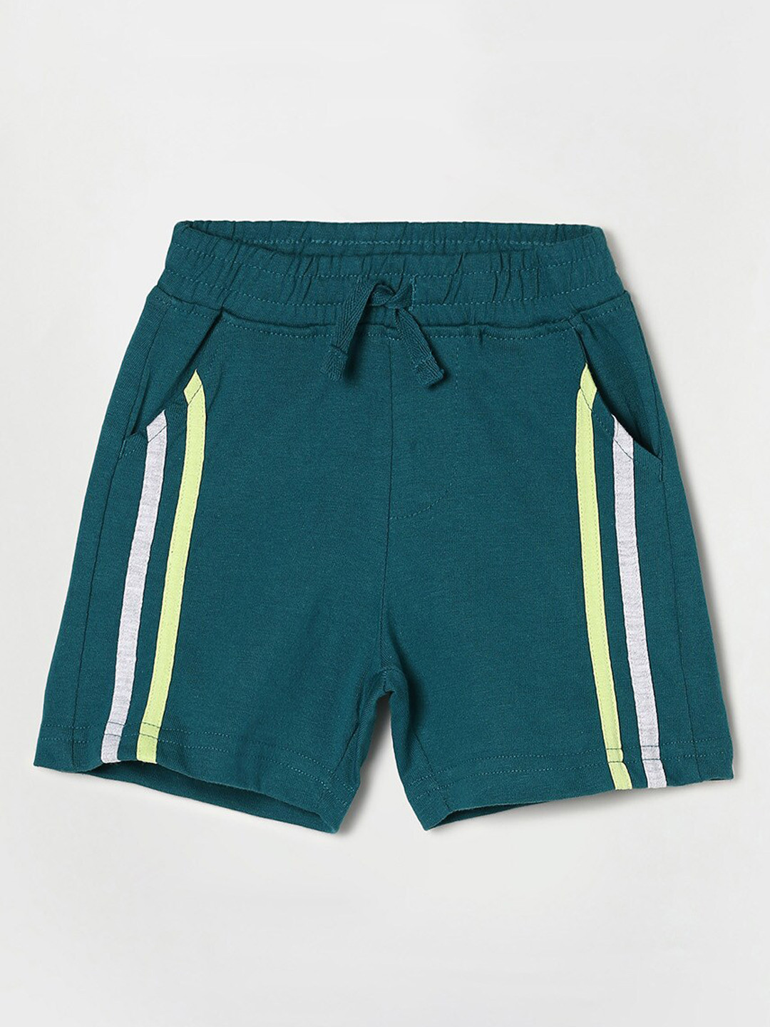 

Juniors by Lifestyle Boys Green Striped Shorts