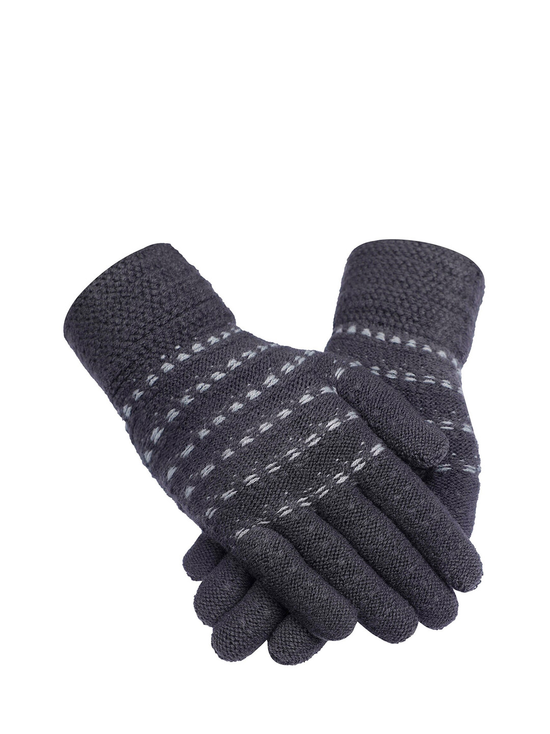 

LOOM LEGACY Men Black Acrylic Winter Gloves