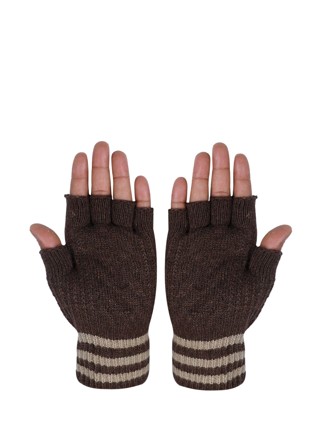 

LOOM LEGACY Men Brown Acrylic Winter Hand Gloves