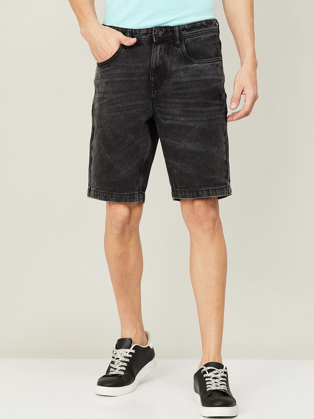 

Forca Men Grey Denim Shorts