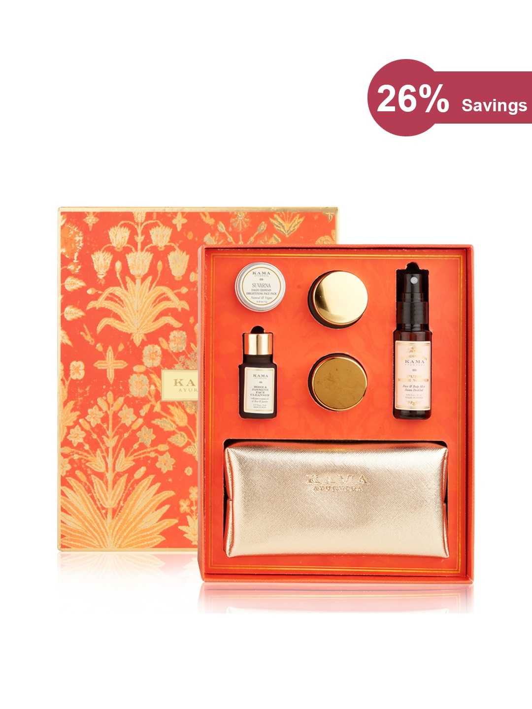 

Kama Ayurveda Gold Glow Gift Box, Orange