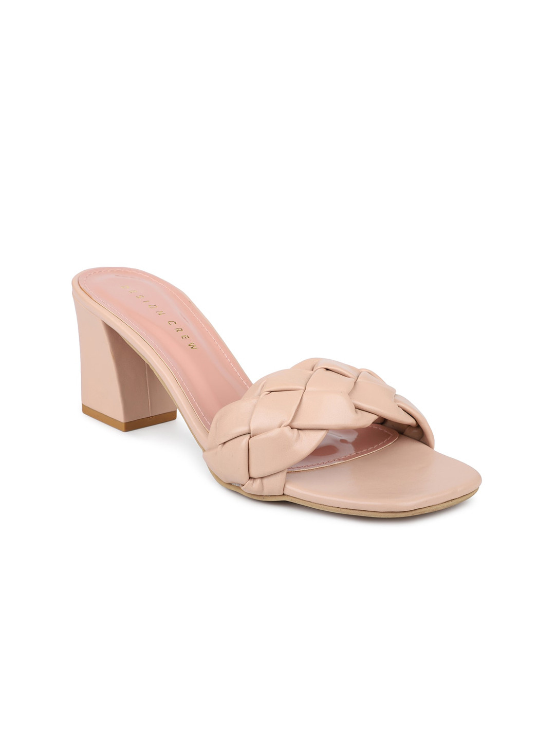 

DESIGN CREW Pink Block Sandals