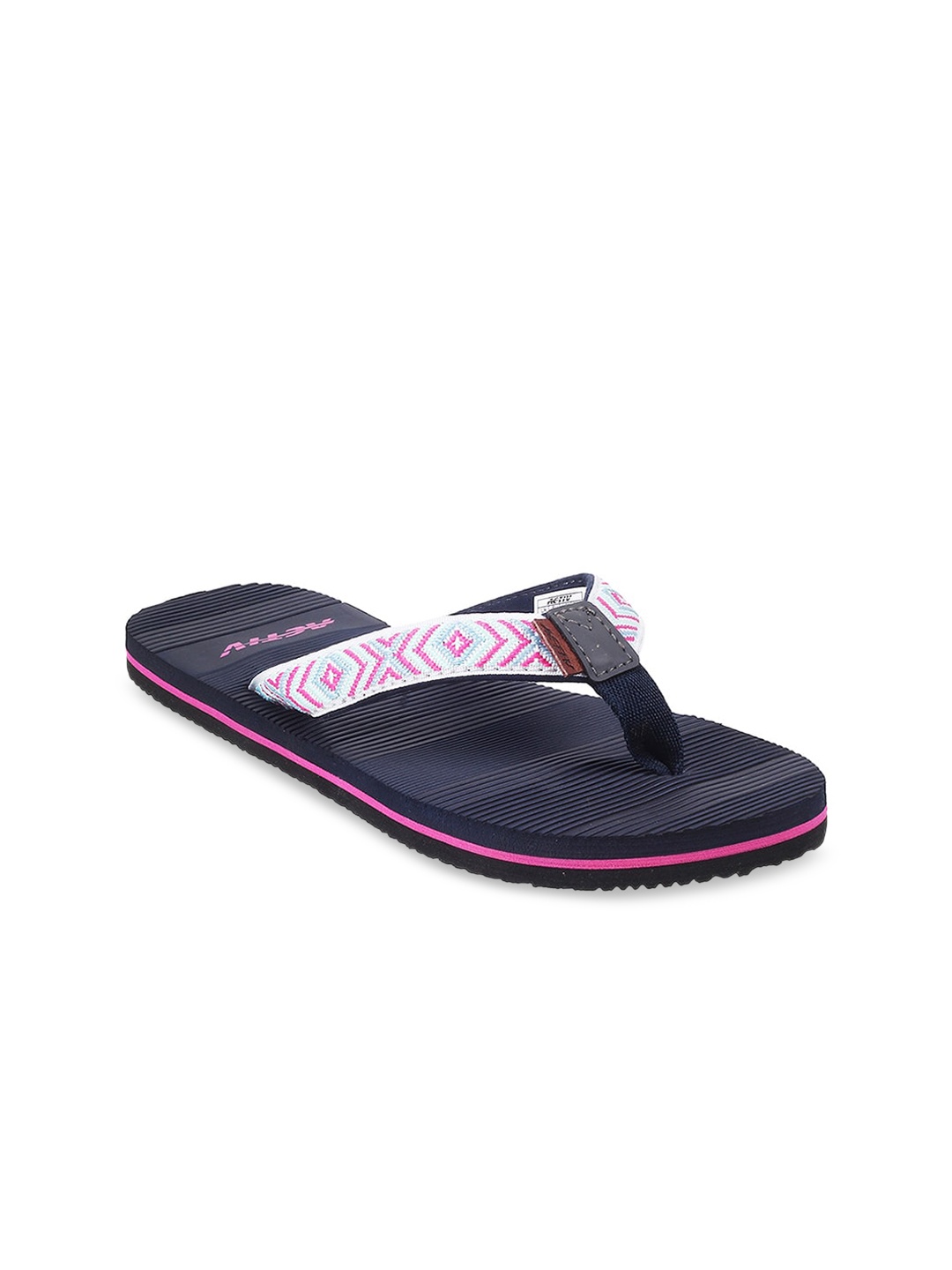 

ACTIV Women Blue Woven Design T-Strap Flats