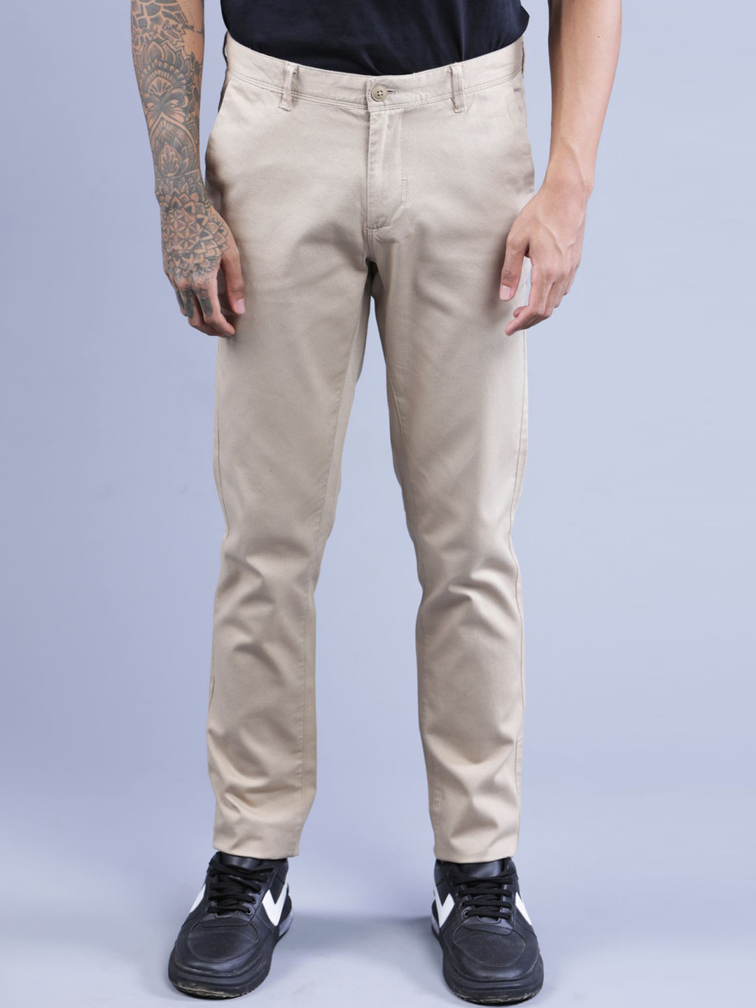 

t-base Men Khaki Solid Chinos